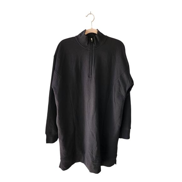 NWT Ideology Women's Fleece Dress Black L - Picture 1 of 6